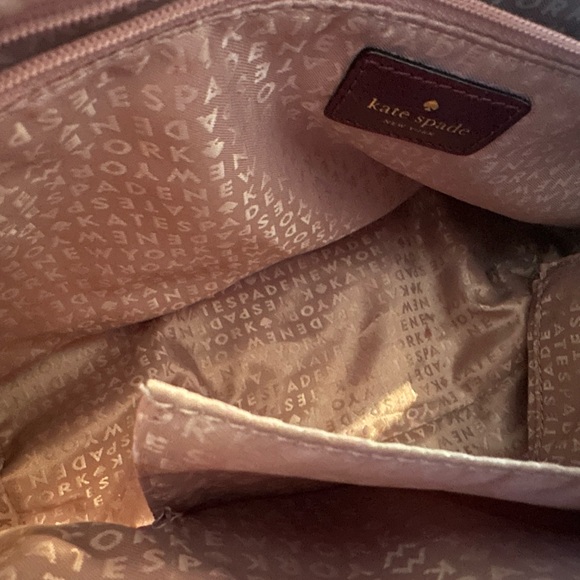 Kate Spade New York Wellesley Small Rachelle Satchel Deep Plum Color Crossbody - Picture 14 of 15